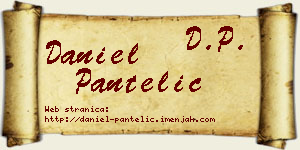 Daniel Pantelić vizit kartica